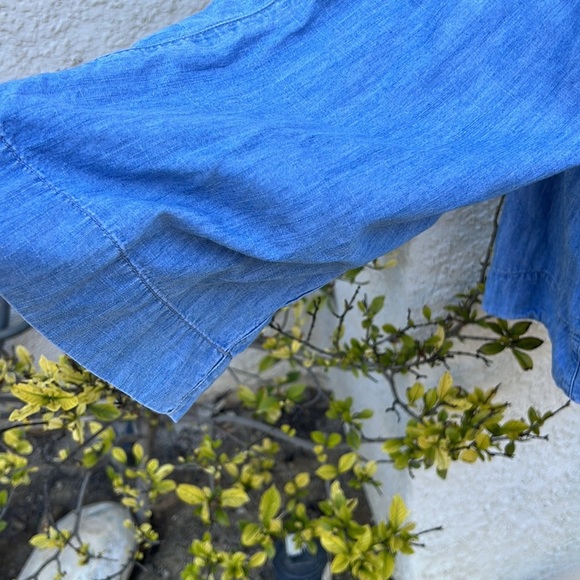 Madwell Denim Flowy Square-Neck Top Women's Size S - Picture 4 of 8